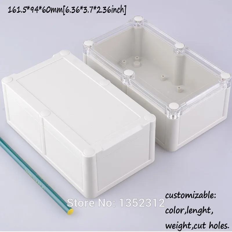 5 pcs/lot 161.5*94*60mm IP68 small PLC enclosure plastic box for electronic project IP68 waterproof outlet box junction case