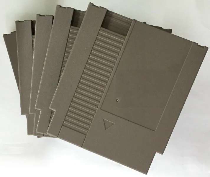 خرطوشة ألعاب بديلة 72 دبوس ، غلاف بلاستيكي لوحدة تحكم NES ، رمادي