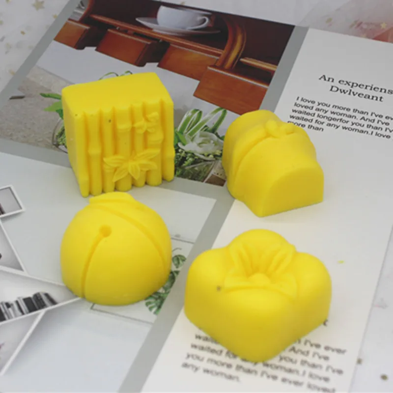 

C1305 Mid-Autumn Festival Chinese Wind Bamboo Shaped Moon Cake Mug Moon Cake Silicone Mold DIY Chocolate Mould