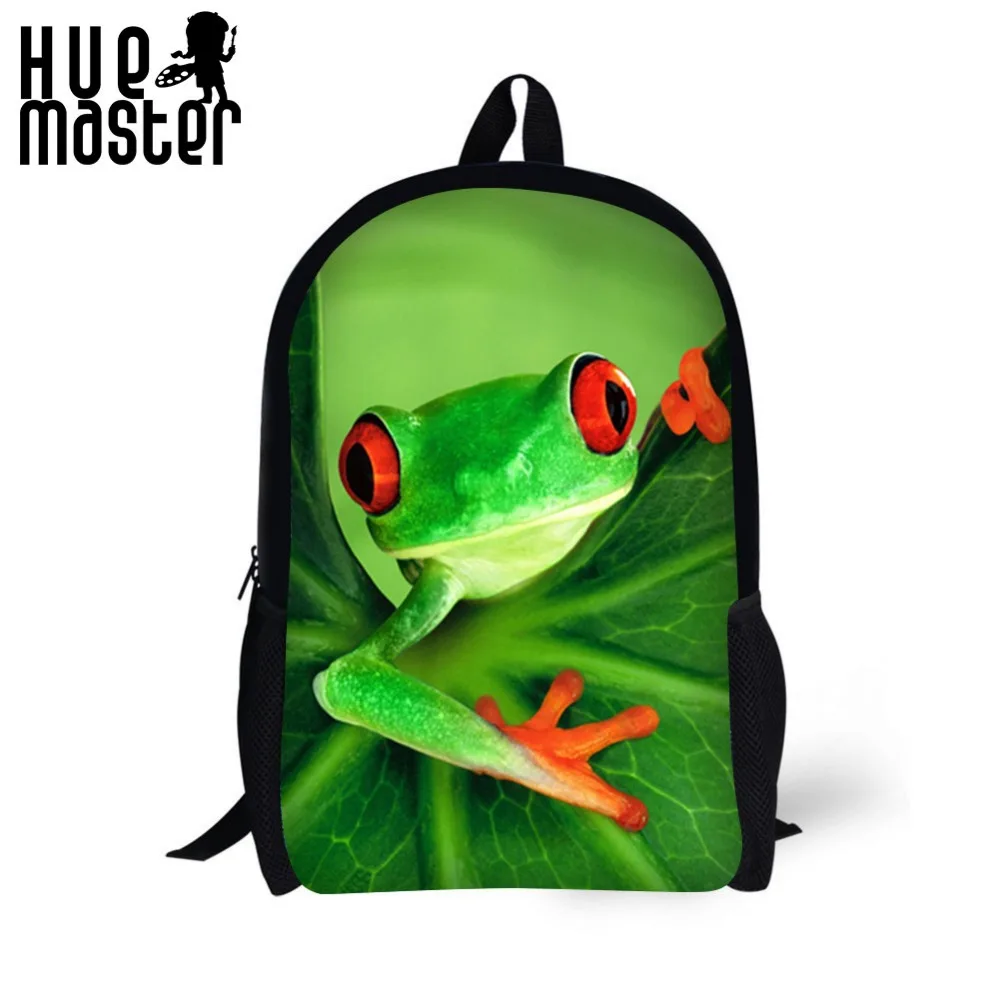 Animal frog prints School backpack Children Boys Girls lightweight school bag fashion school bags with low price simple design