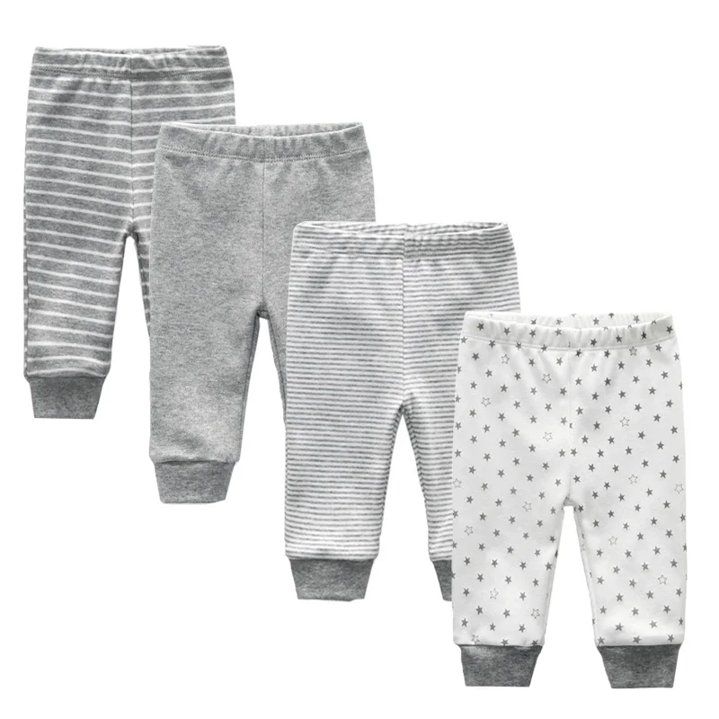 3/4-pack autumn baby leggings Newborn Baby Pants Cotton Infant Pant Baby Trousers 0-12M Boy Clothes