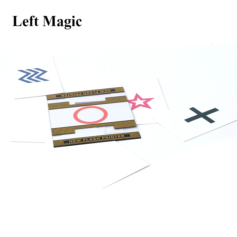 ESP New Flash Printer Magic Tricks Magician Predict the Select Card Magia Stage Close Up Gimmick Mentalism Flash ESP Card