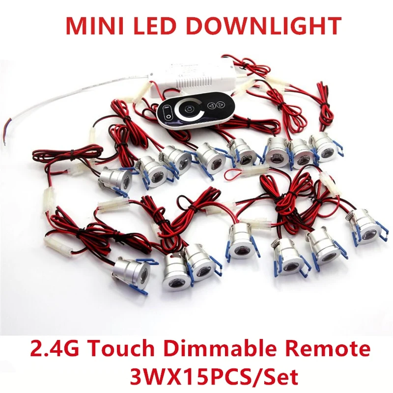 10/12/15PCS  Dimmable 3W Mini Cabinet Light AC85-265V Spot Downlight Include LED Drive CE ROHS Ceiling Lamp