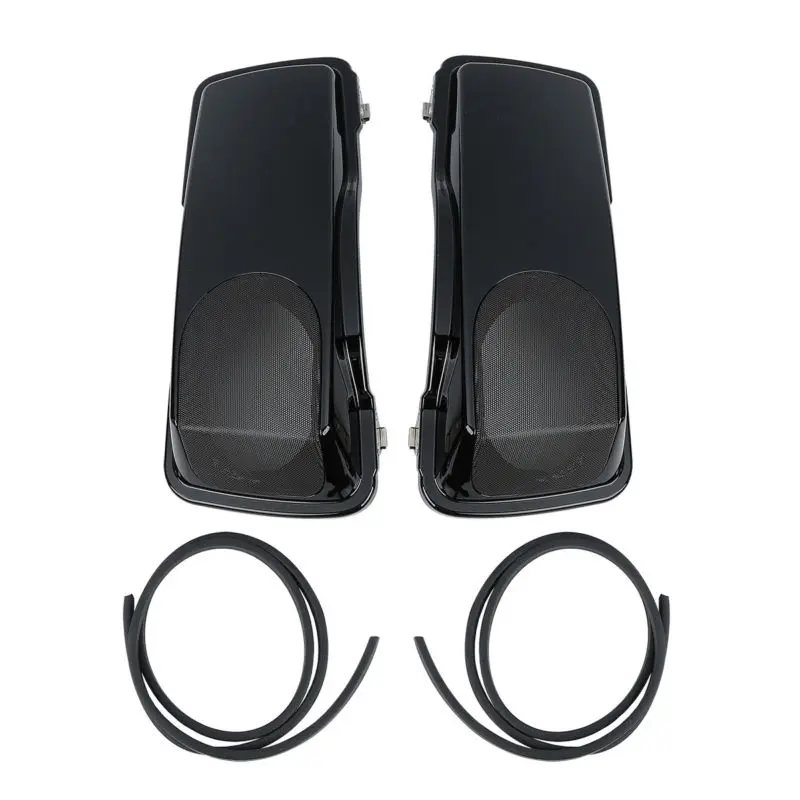Motorcycle 5x7 Speaker Saddlebag Lids For Harley Touring CVO Road King Electra Tour Street Glide FLH FLTR FLHX FLHR 1993-2013