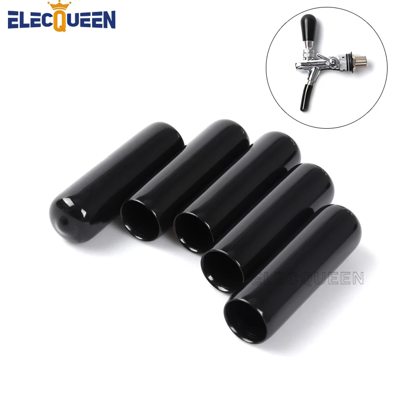 5pcs/lot  Black Faucet Cap Soft Plastic Spouts Beer Tap Cover For keeping  liquid clean