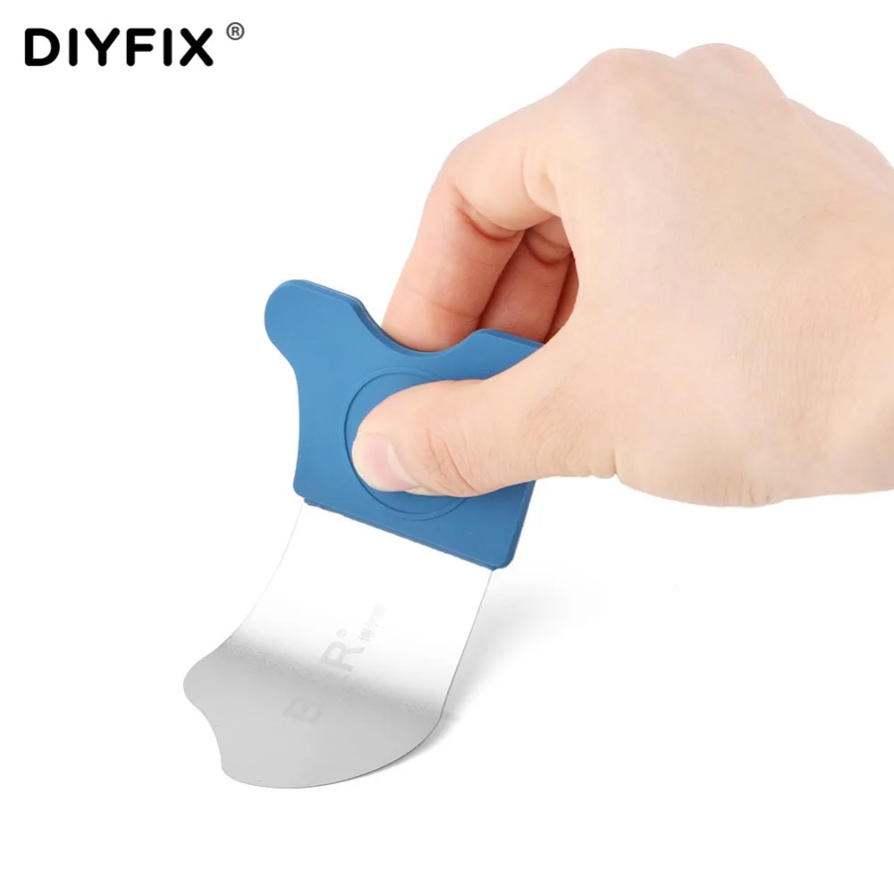 DIYFIX-أداة فتح لتفكيك شاشة LCD ، مصنوعة من الفولاذ المقاوم للصدأ ، ومضادة للانزلاق ، ومحدق رفيع للهواتف المحمولة والأجهزة اللوحية وأجهزة الكمبيوتر