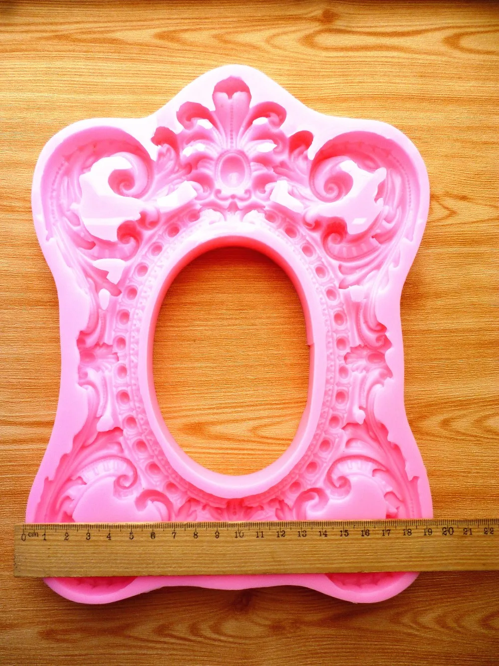 New 3D classic cake mold, retro frame, biscuits chocolate cake decoration tools DIY baking, sugar silicone mold