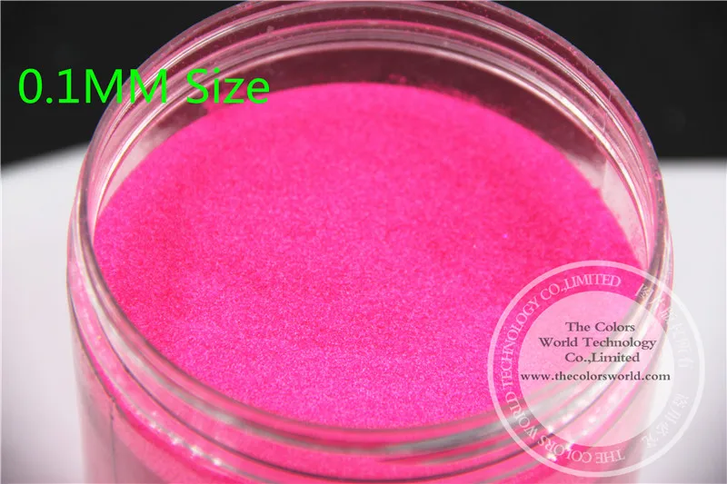 TCF502 Neon Shocking Pink  Colors 0.1mm size solvent resistant glitter for nail Art nail Polish or other DIY decoration