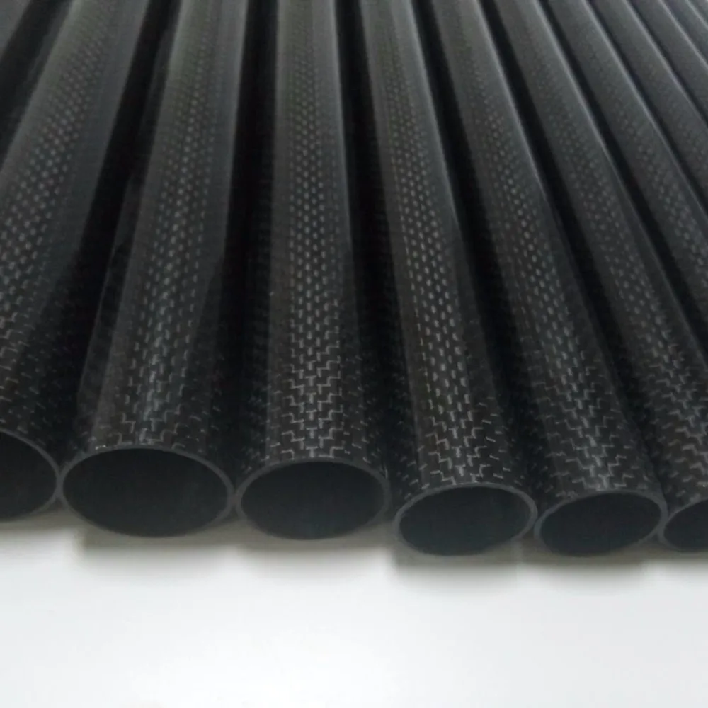 1 Roll Wrapped Carbon Fiber Tube 3K Glossy surface diameter 10mm 12mm 14mm 16mm 18mm 22mm 24mm 26mm 28mm 30mm 32mm Length500mm