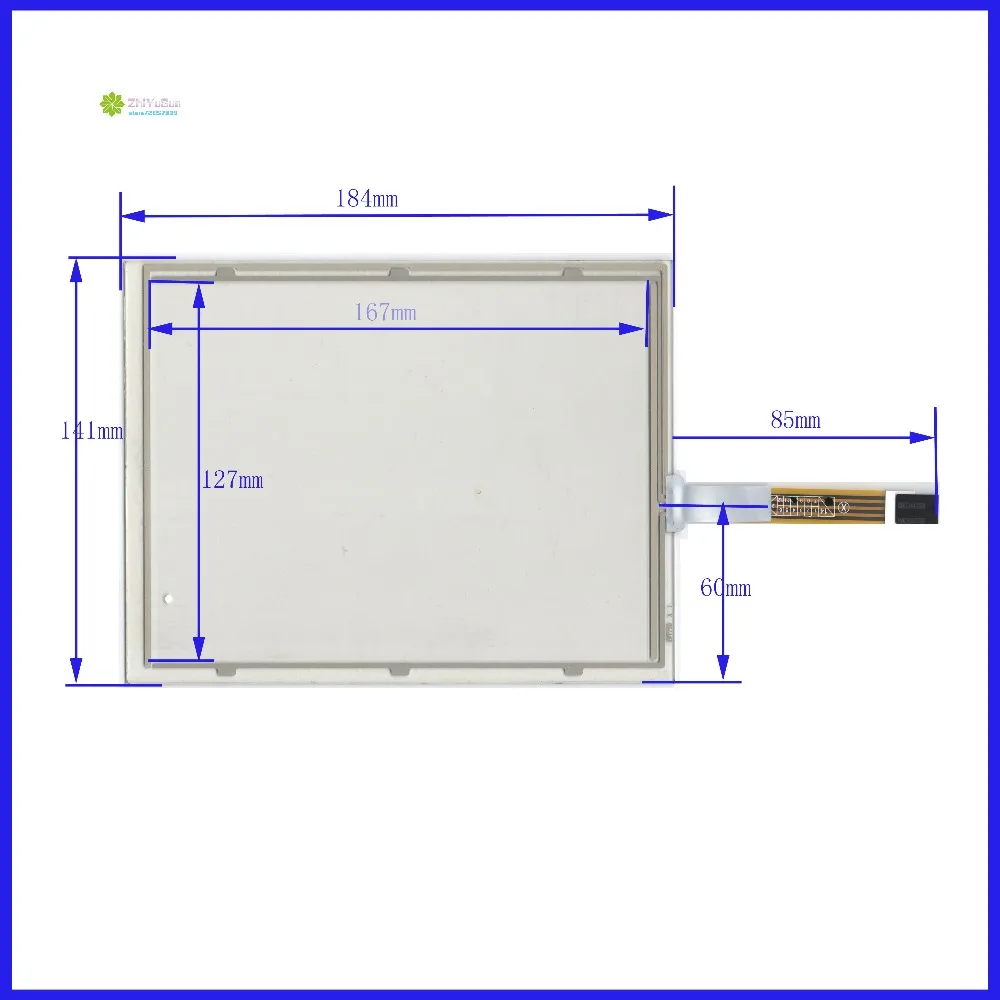 

ZhiYuSun XWT739 8Inch 184mm*141mm 4Wire Resistive TouchScreen Panel Digitizer this is compatible 184*141