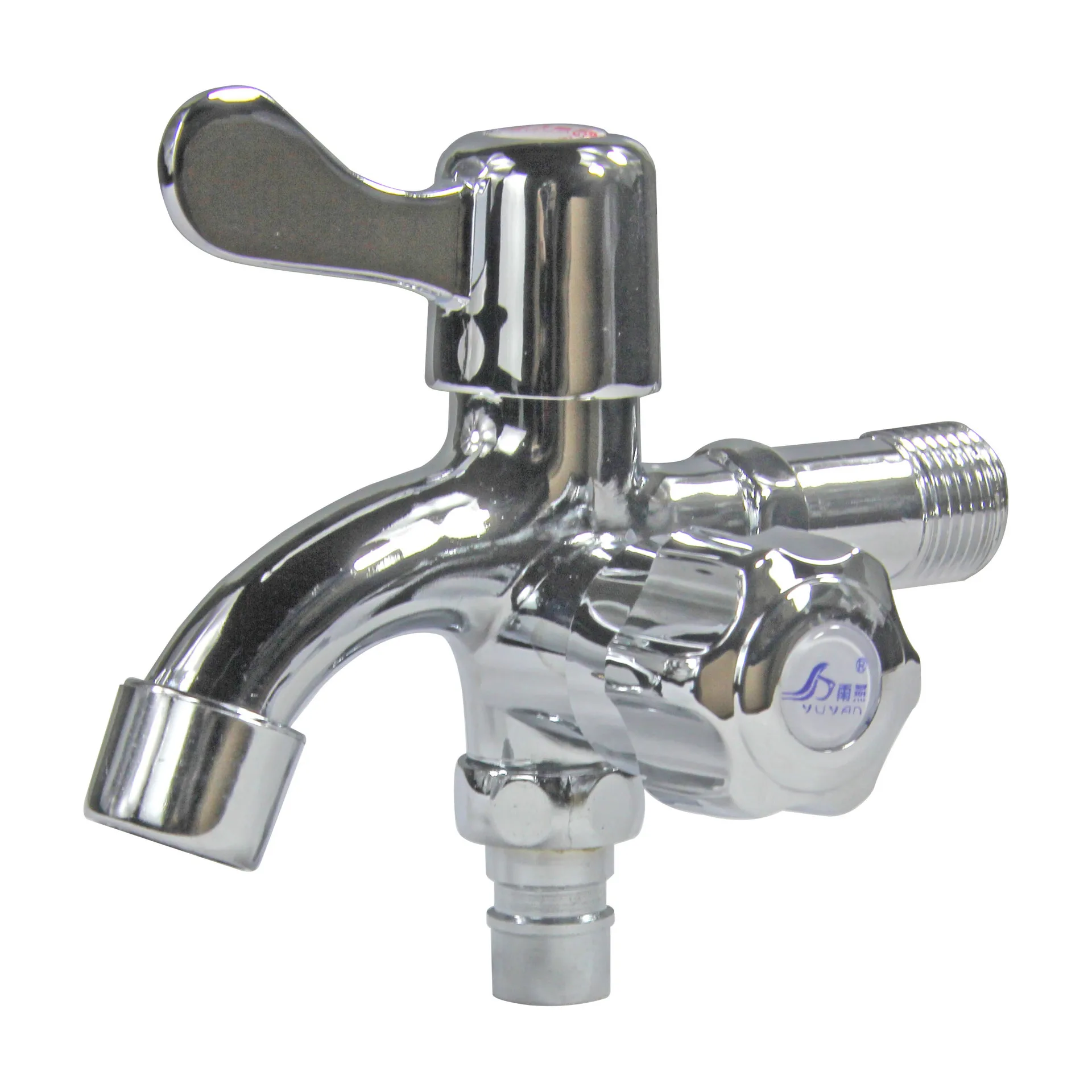 Manufacturers wholesale direct sales washing machine faucet double-headed double into the two out of a single cold water faucet