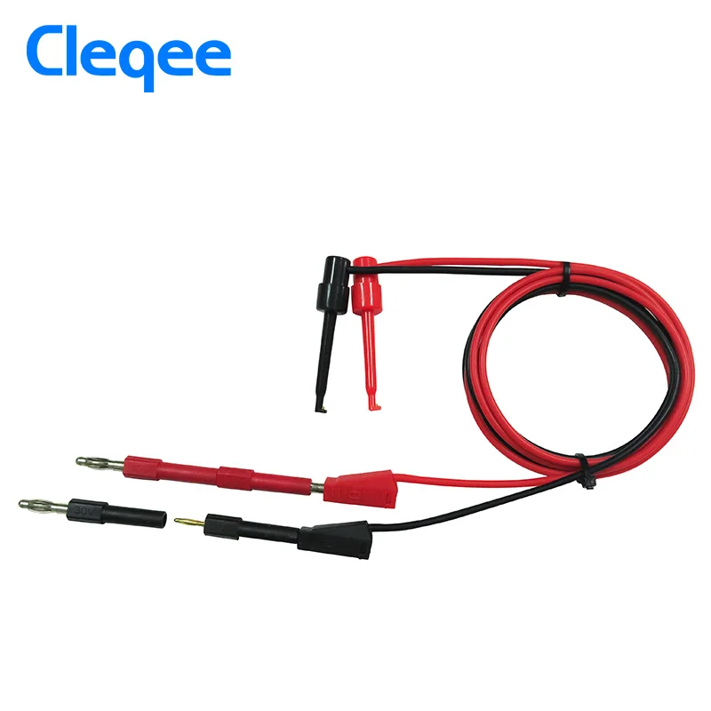 Hot Cleqee P7021 2pcs 4mm Male to 2mm Female Banana Plug Jack For Speaker Test Probes Converter Connectors