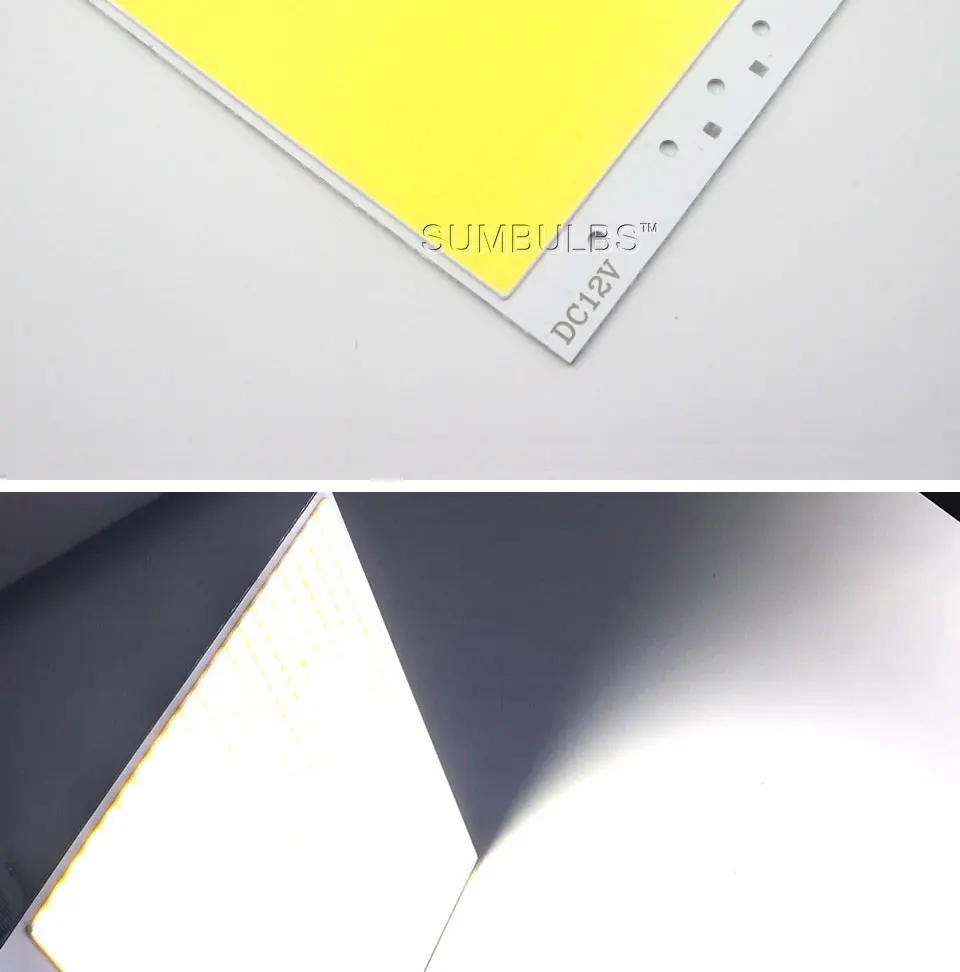 210*180mm DC 12V Rechteck Flip Chip COB LED Board Lichter 300W LED Lampe Birne Kühles Weiß 6500K Super Helle 12V Lichtquelle – Detail 8