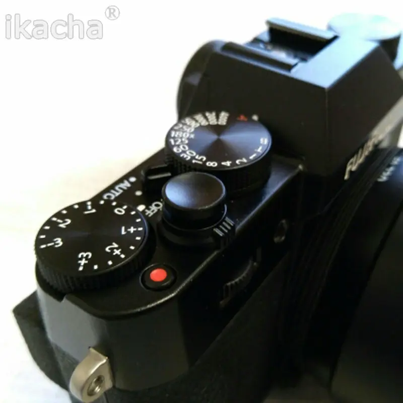 3 cái black metal lõm mềm shutter phát hành nút đối fuji x100 x20 x10 cho leica m4 m6 m7 m8 m9 máy ảnh slr miễn phí vận chuyển