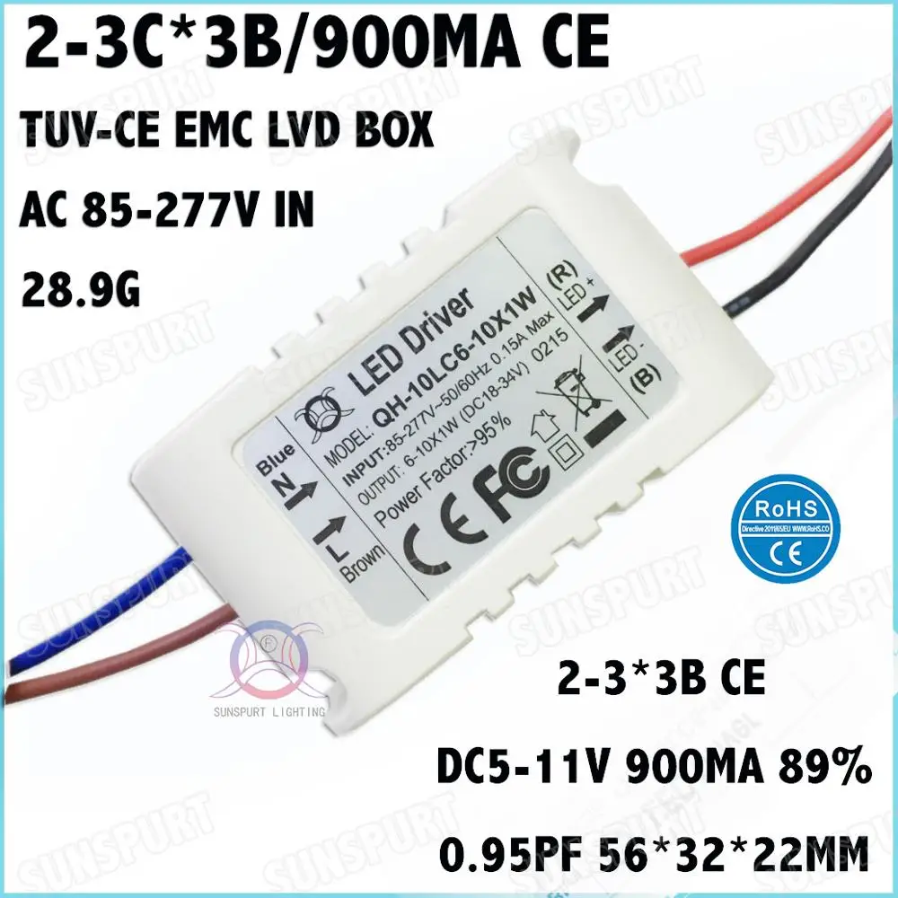 2-20Pieces TUV-CE EMC LVD PF External 5-80W AC85-277V LED Driver 2-12Cx2-8B 0.6-2.4A DC5-40V Constant Current Lamp Free Shipping