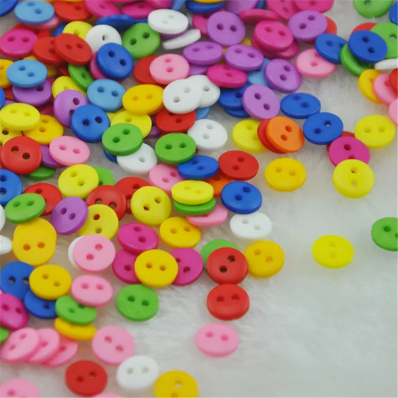 50/100pc 8 mm Two buttons the wholesale and color of the shirt the children's clothes PT12