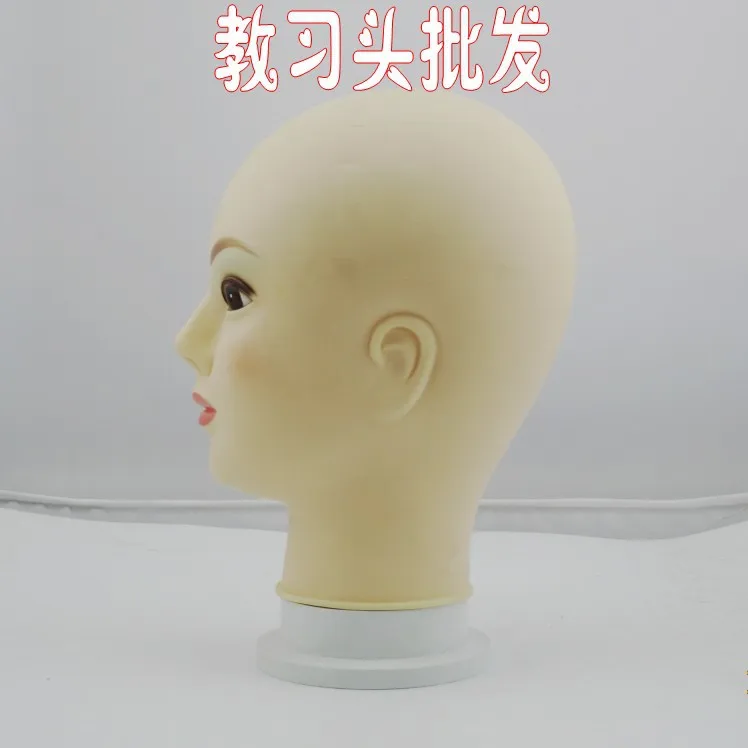 Free Shipping!! High Quality  PVC Head Mode New Style Head Mannequin For Show