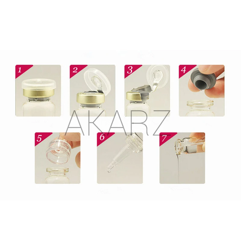 Oil-control sets AKARZ vitamin c serum +Arbutin + Placenta + collagen serum+hyaluronic acid serum face each 10ml*5