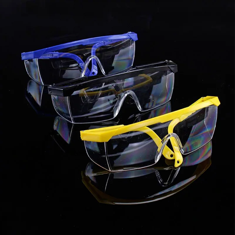 Eyes Protection Windproof Dustproof Resistant Transparent Glasses Protective Working Eyewear Adjustable Frame Safety Goggles