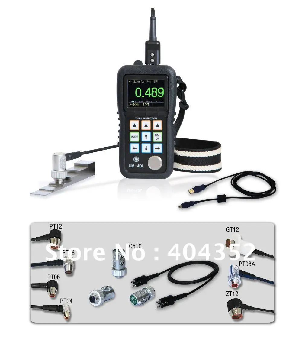 UM-4DL Series Ultrasonic Thickness Gauge with extra probe