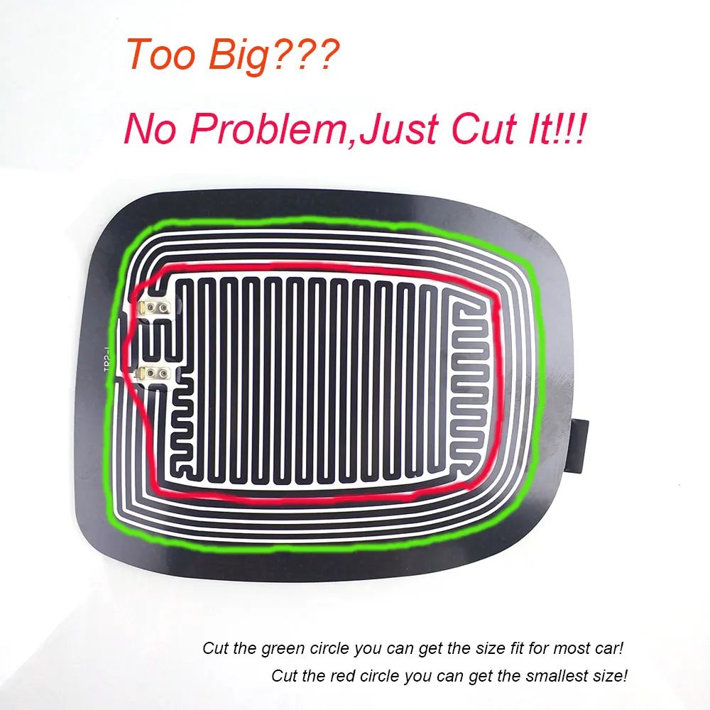 Universal DC 12V  Car Wing Mirror Heated Pad Quick Warm Heated mirrors Defogger Remove Ice\\Rain\\Frost Safe Driving