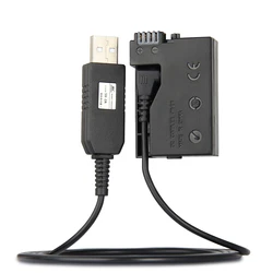 Adaptador de corriente de ACK-E8 DR-E8 USB, Cable de unidad, batería ficticia, acoplador de CC para Canon EOS 550D, 600D, 650D, 700D, T2i, T3i, T4i, X4, X5, 5V