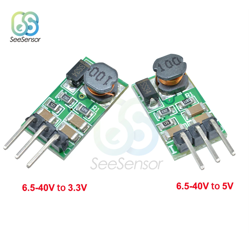 

DD4012SA 1A DC 5V 6V 9V 12V 24V to 3.3V 5V DC-DC Step-Down Buck Converter Regulator Module Board