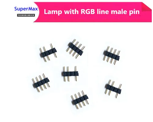 RGB light wire pin three-pin four-pin double male lamp with 3p/4P connector AURA 3pin/4pin pin header