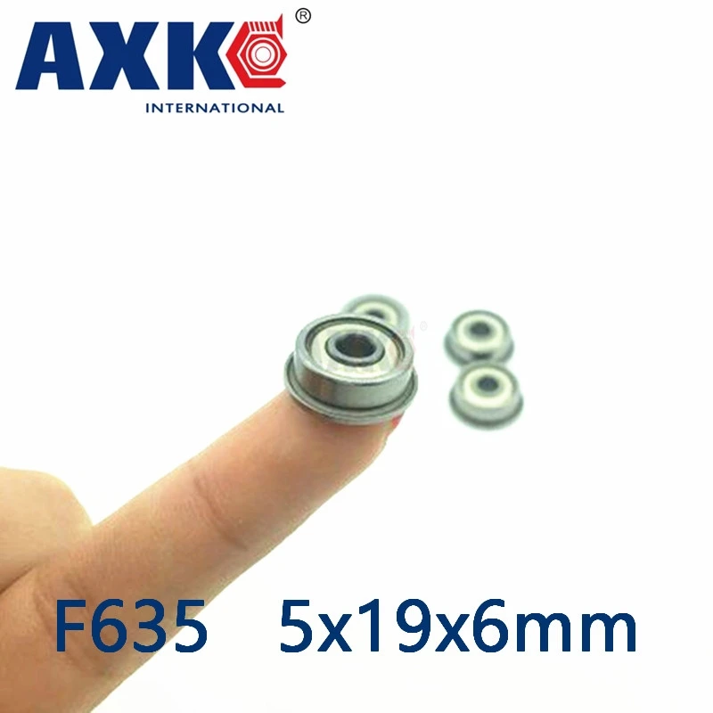 2023 Limited Rodamientos Axk 10pcs F635 F635zz F635z F635-2z 5x19x6 Flange Bearing Miniature Deep Groove Ball Shielded Bearings