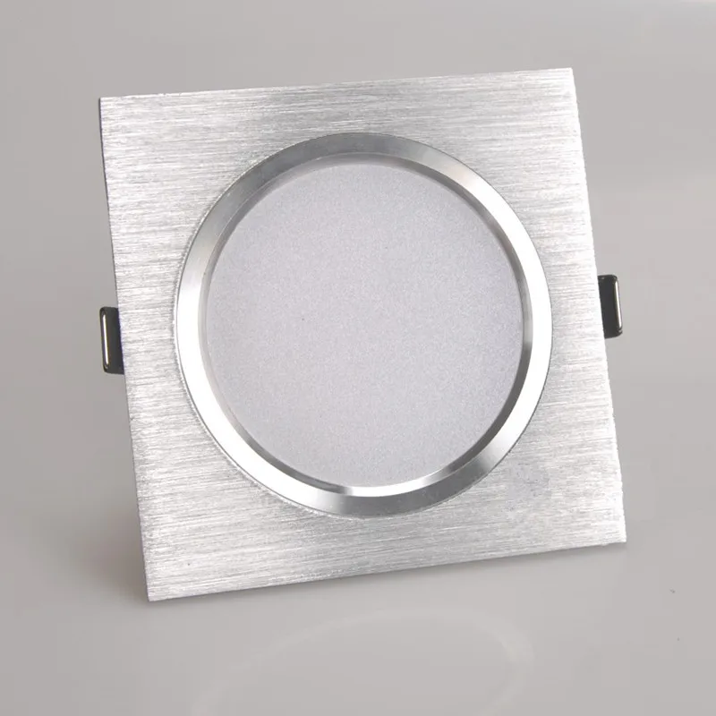 2.5inch Downlight LED 6w 9w 12w 220v Nature White Square Recessed LED Lamp Spot Light for Living Room Foyer Bedroom Kitchen