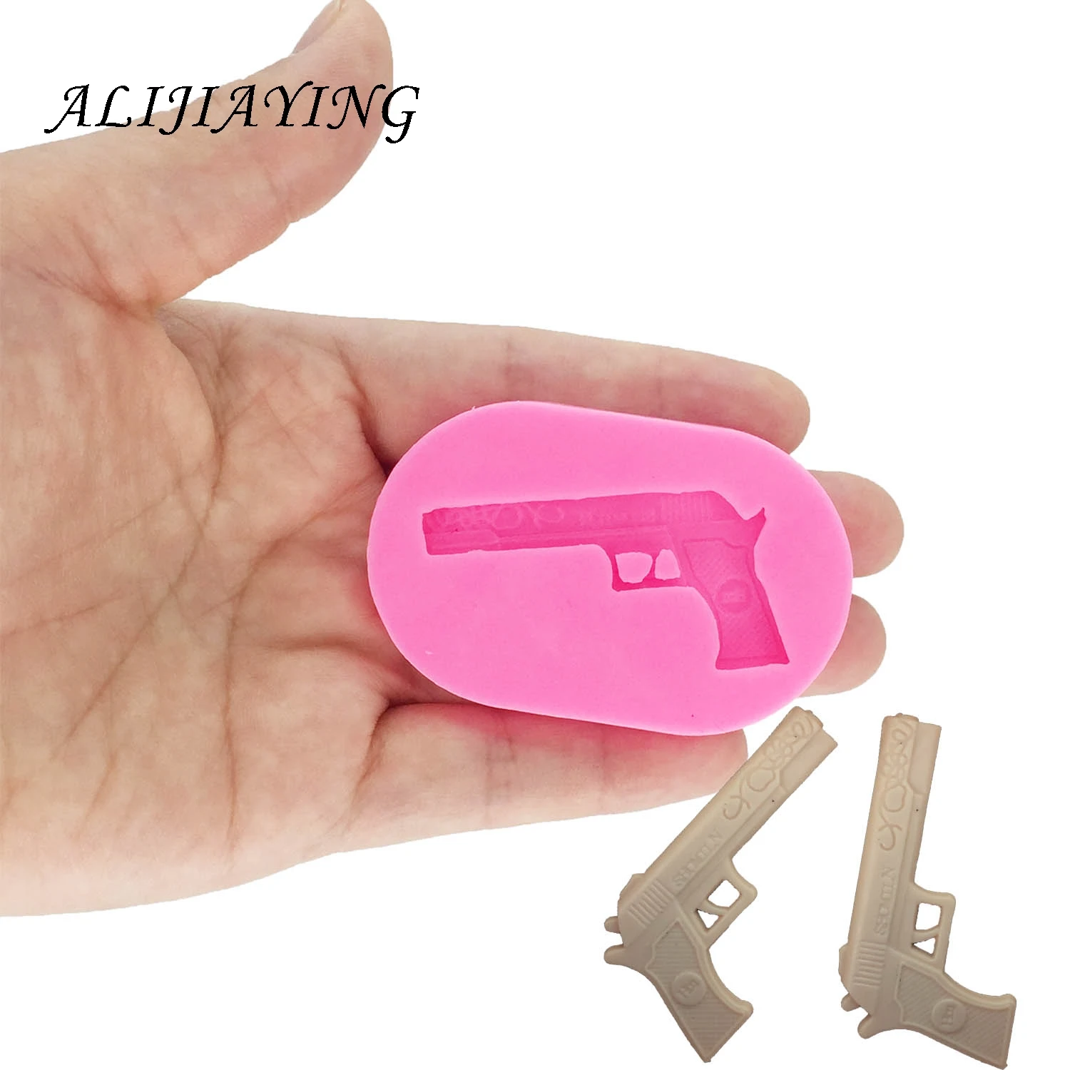 Mini Gun Toy Shape Silicone Cake Molds Bakeware Decorating Cartoon form cakes mold DIY Soap Molds for kids DY0029