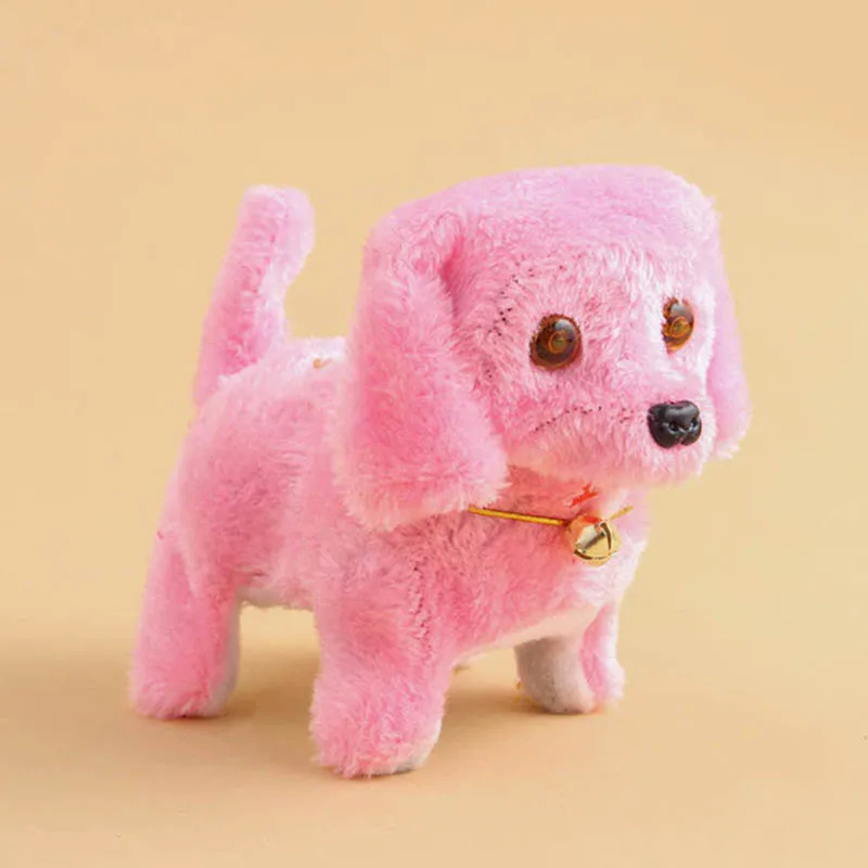 

2023 New Cute Walking Barking Toy Funny Electric Short Floss Electric Moving Dog Children Kids Toys Electronic Dog Toy Will Walk