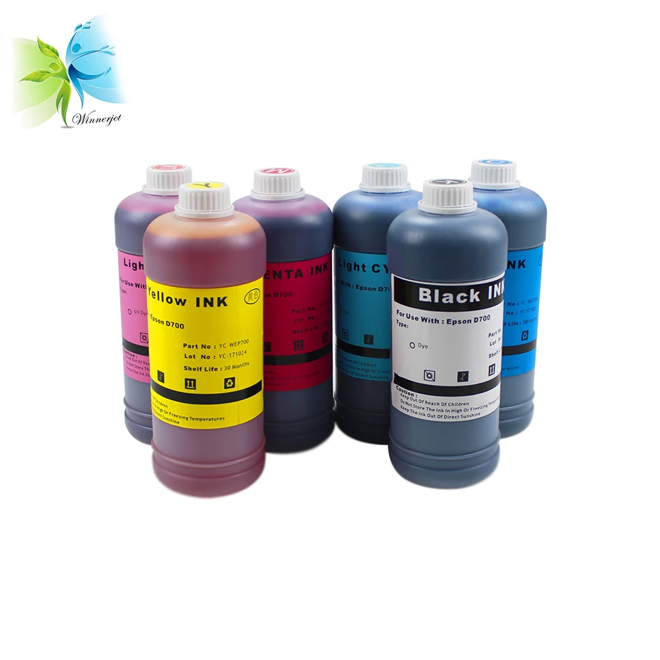 Winnerjet 6 bottle 500ml pigment ink  For Epson XP-15000 Printer with 6 colors