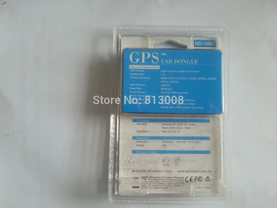 TechSat-ND-105C Receptor GPS, Substitua ND100S, Dongle USB, Micro Interface USB para Notebook Laptop Tablet Smart Phone