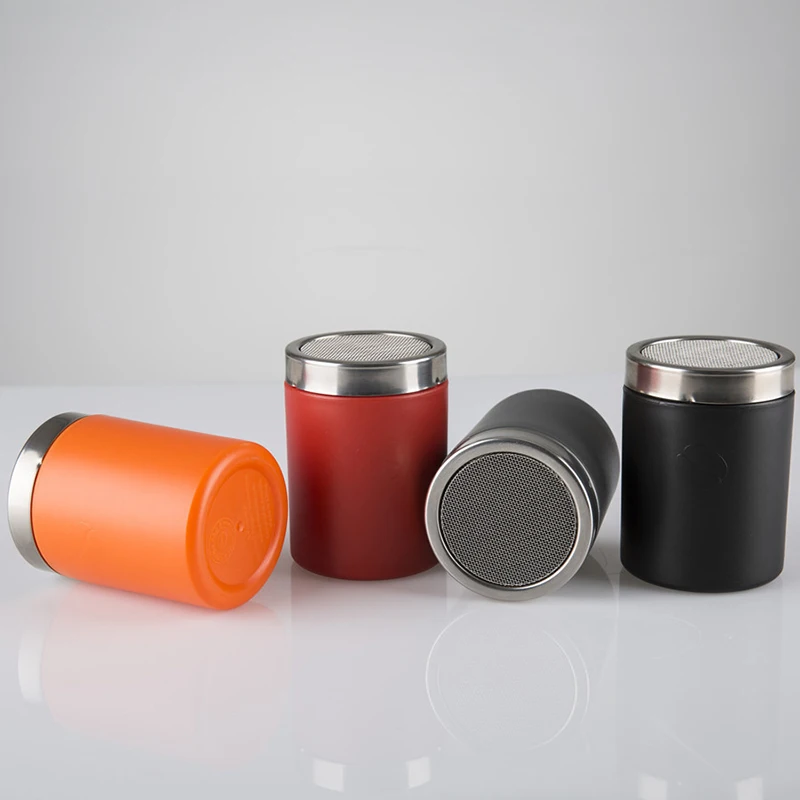 95x70 Stainless Steel Sprinkle Cocoa Cinnamon Sugar Gauze Mesh Jar Seasoning Bottle Fancy Coffee Powder Duster Pepper Shaker Can