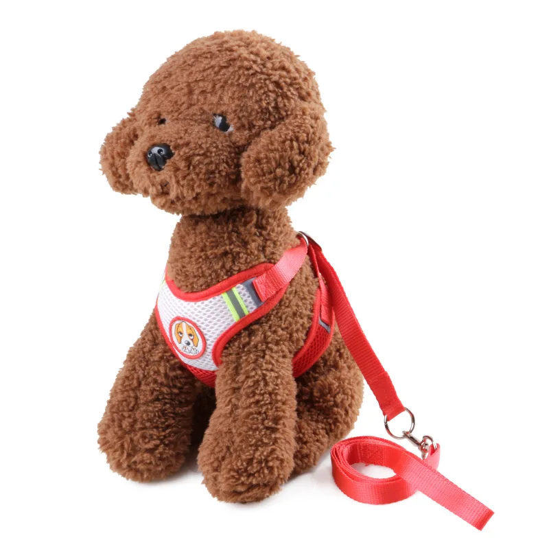 Dog Leads Harness Sets Strong Nylon Leashes For Small Puppy Summer Outdoor Trainning Walking Collar Leash Pet Products Supplier