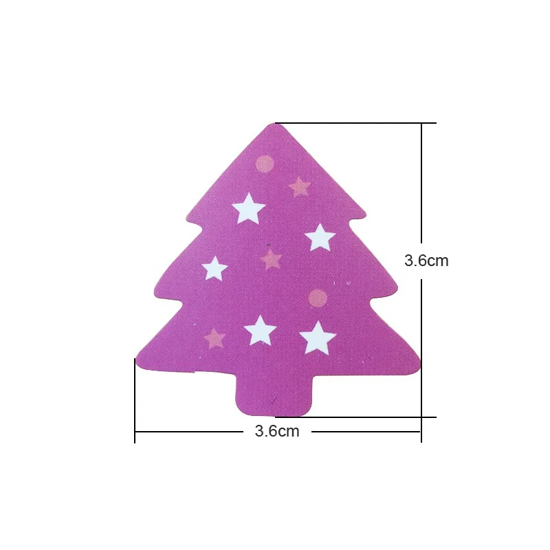 1000 Pcs/lot  Colourful Merry Christmas Tree design Sealing sticker students' DIY Baking Decoration label Multifunction