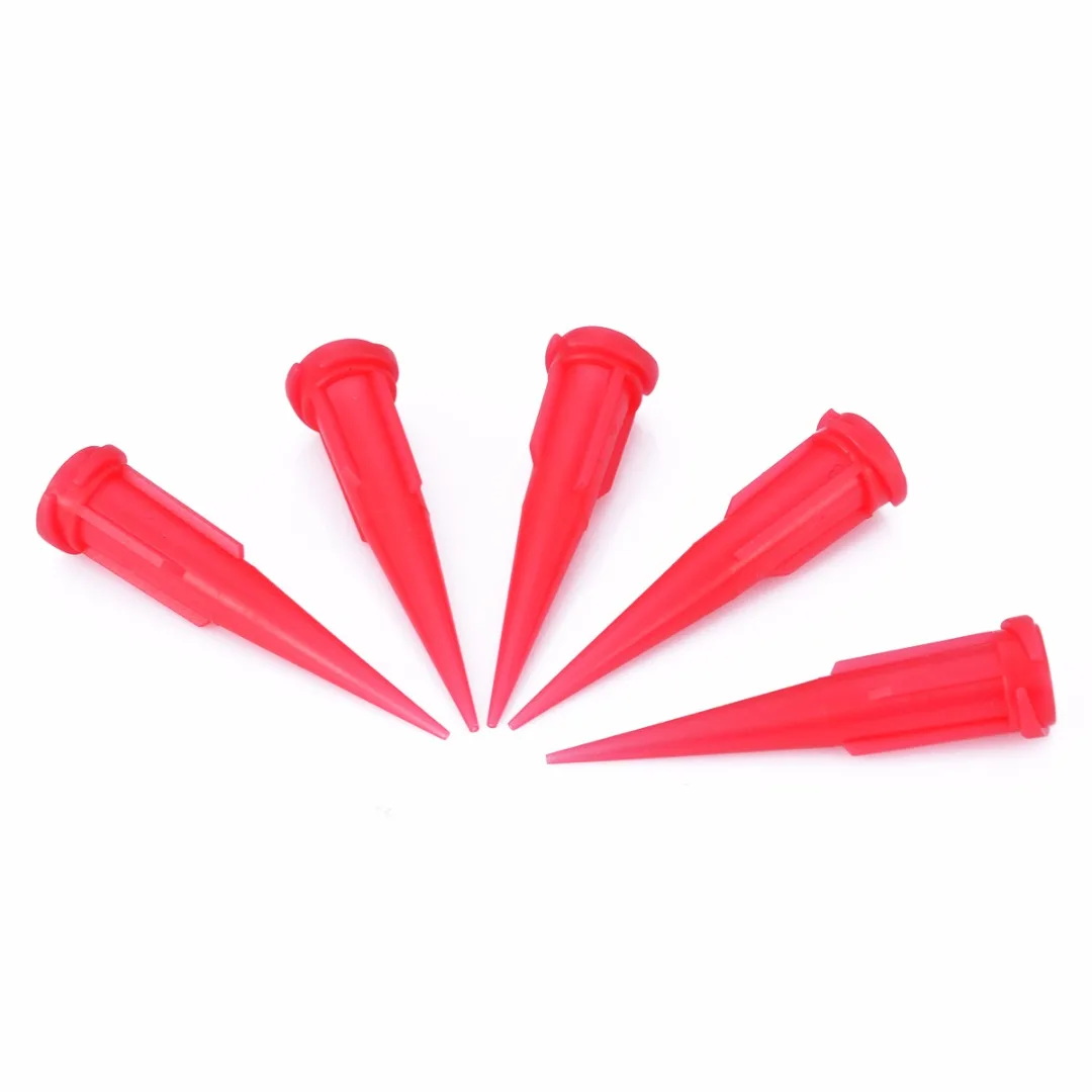 30pcs/Set TT Tapered Tips Solder Paste Adhesive Glue Dispensing Needle Plastic Conical Tapered Tips 14-25GA 1.25\