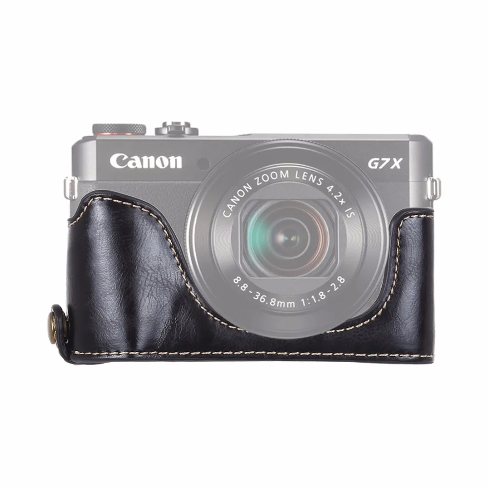 

Чехол для камеры Canon G7 X Mark II из искусственной кожи с резьбой 1/4 дюйма