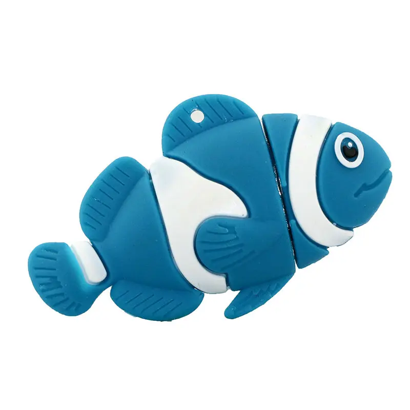 Retail Cartoon Finding Nemo Funny Clown Fish Usb Flash Drive Pen Drive Memory Stick U Disk 4GB 8GB 16GB 32GB Pendrive Gift