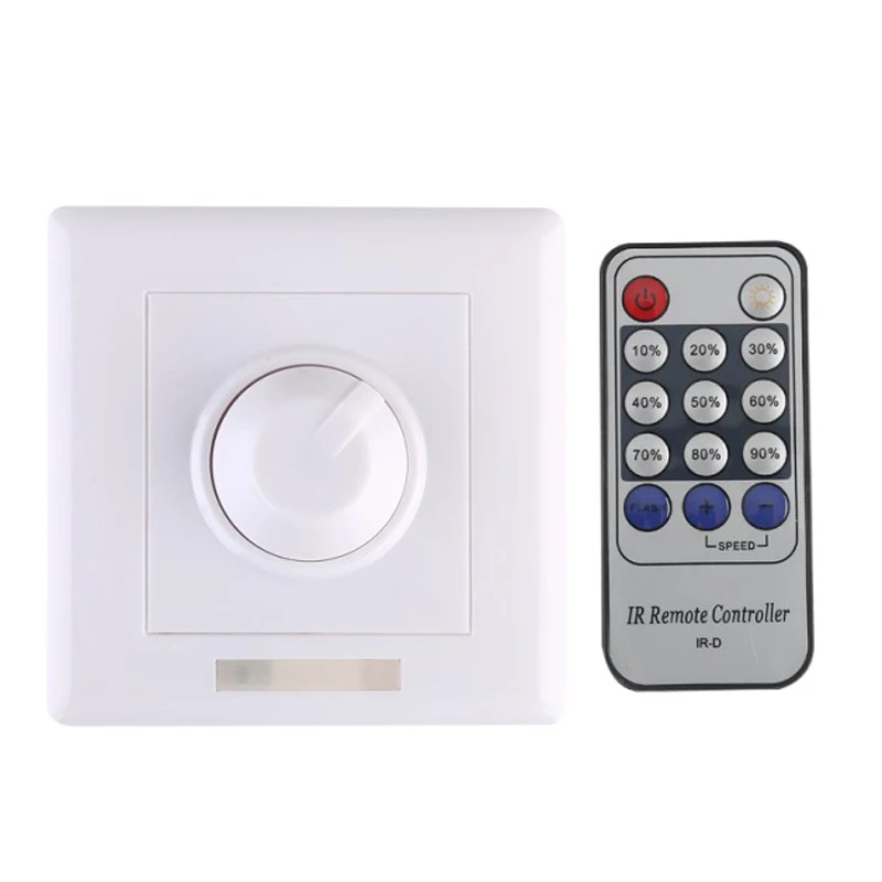 Max 300W Wall Dimmer Switch LED Dimmer With 14 Keys IR Remote Control For Dimmable Light Lamp Bulb 110V/220V 1PCS/lot