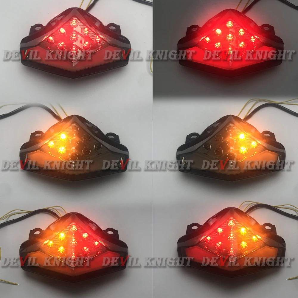 For 2012 2013 2014 2015 KAWASAKI ER6 ER-6N ER6F ER6N Ninja 650R 400 Rear Tail Light Brake Turn Signals Integrated LED Light