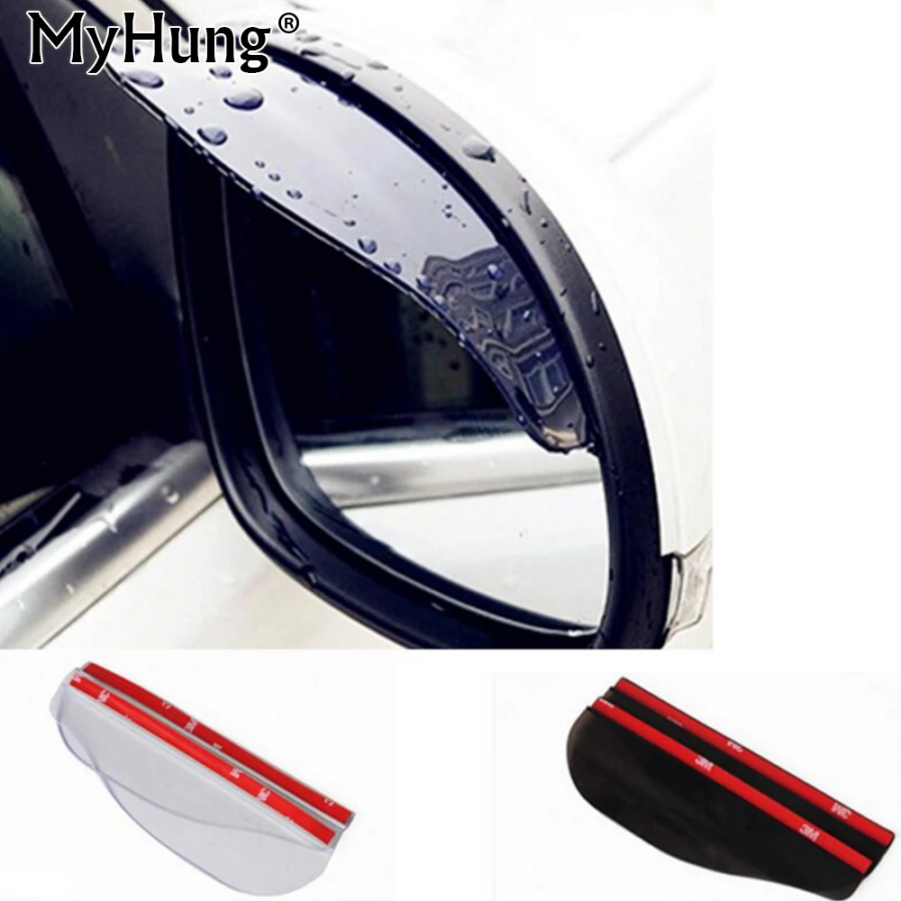 for VW for volkswagen polo Jetta golf  Touran Car Rearview Mirror Rain Blades car back mirror eyebrow rain cover  2Pcs