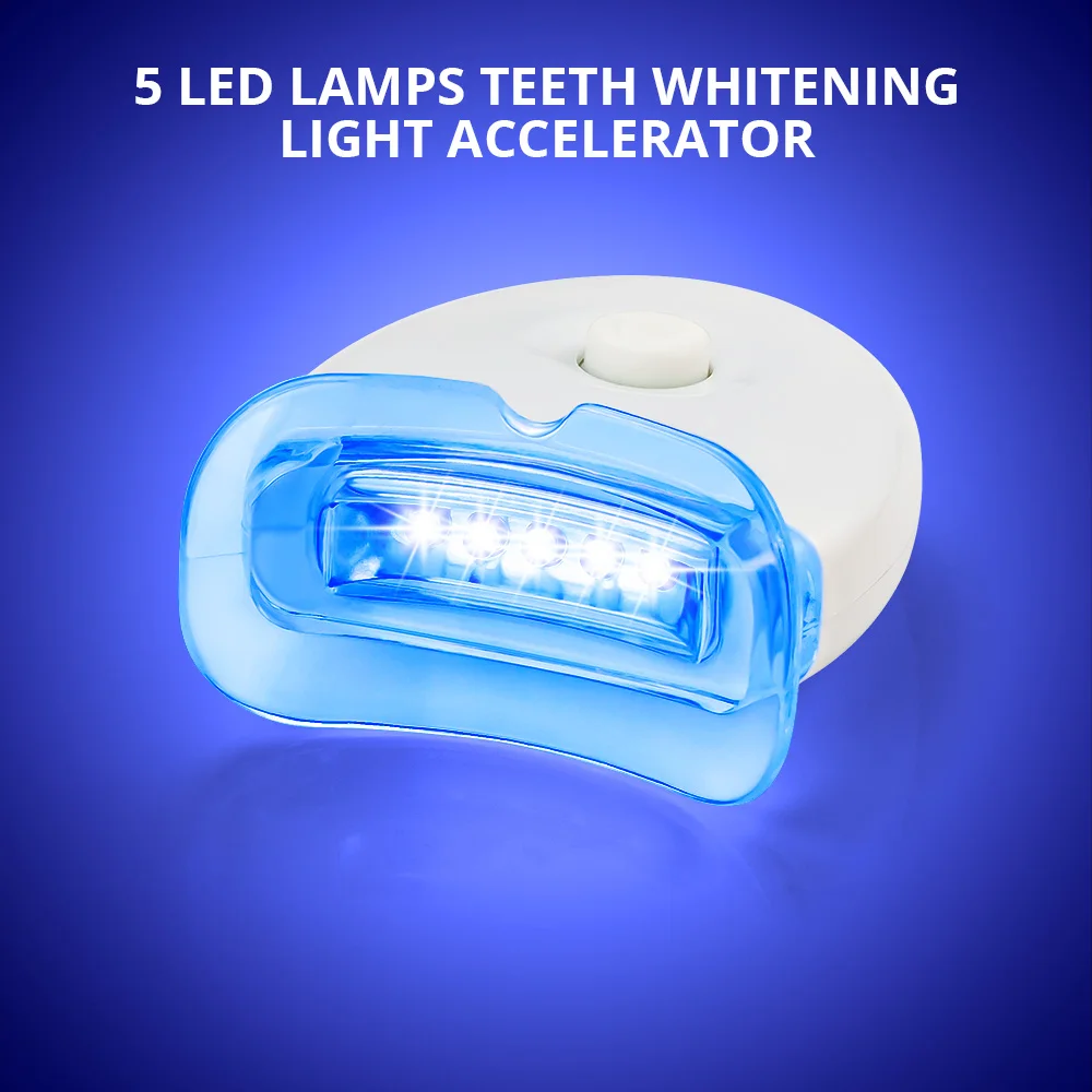 5 LED Chips Teeth Whitening Accelerator Cleaning Teeth Whitening Light  Stains Dental Bleaching Equiptment