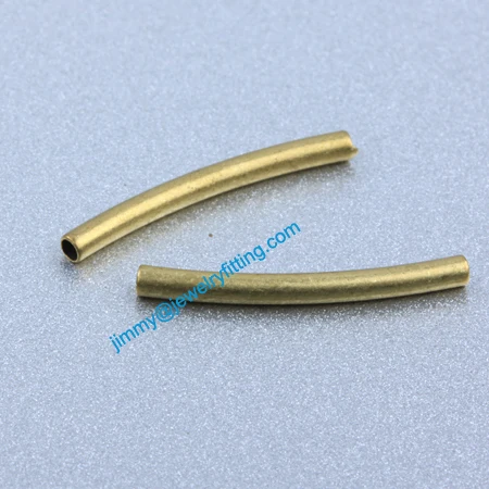 

Jewelry findings Raw Brass matel spacer tube beads Pave tube beads tube Bar 1.5*16*0.18mm