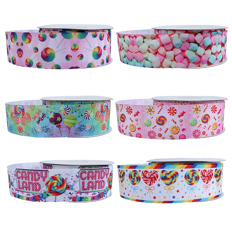 (50yards/lot) Sweet lollipop candy ribbon