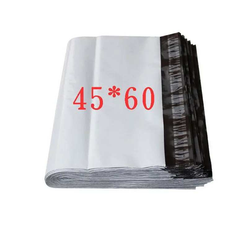 

Wholesale larger size 45*60cm Poly Mailers Envelopes Shipping Bags White Plastic Self Seal Mail Express Bag for big cloth