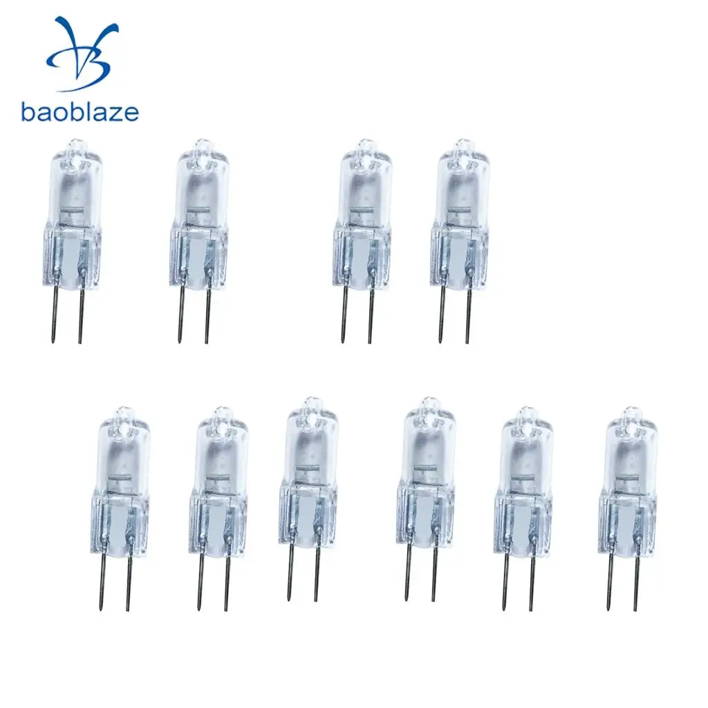 Pack Of 10, Ultra Halogen Bi-Pin 6V 5W 5 watt Replacement Bulb Warm White G4 Base