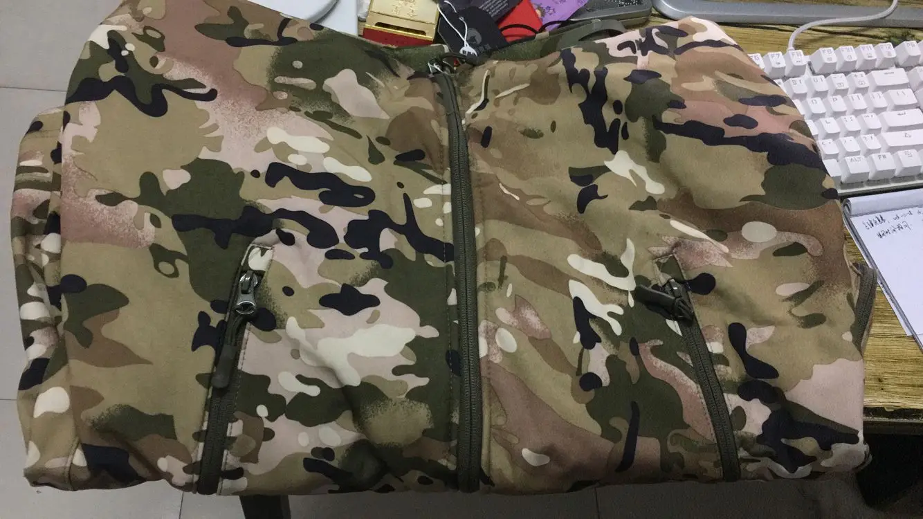 Waterproof Shark Skin Jacket Men Camouflage Jacket Softshell Windbreaker Winter Hooded Hunt Outwear Coat 4XL 5XL
