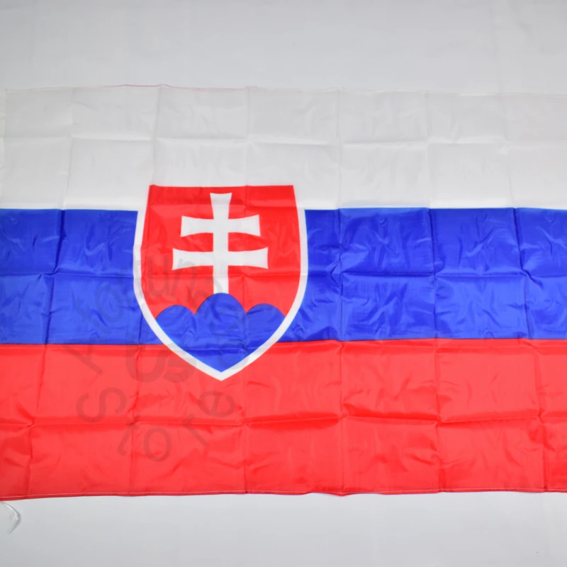 Slovakia slovak 90*150cm flag Banner  3x5 Foot Hanging National flag for meet,Parade,party.Hanging,decoration